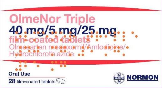 Olmenor Triple 40/5/25mg